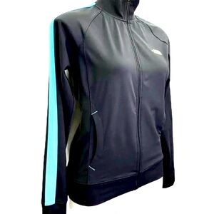 THE NORTH FACE Zipper Jacket, Colorblock 
Grey / Blue